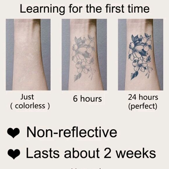 BUTTERFLY PATTERN "ETERNAL SOUL " Temporary Tattoo - Picture 6 of 7